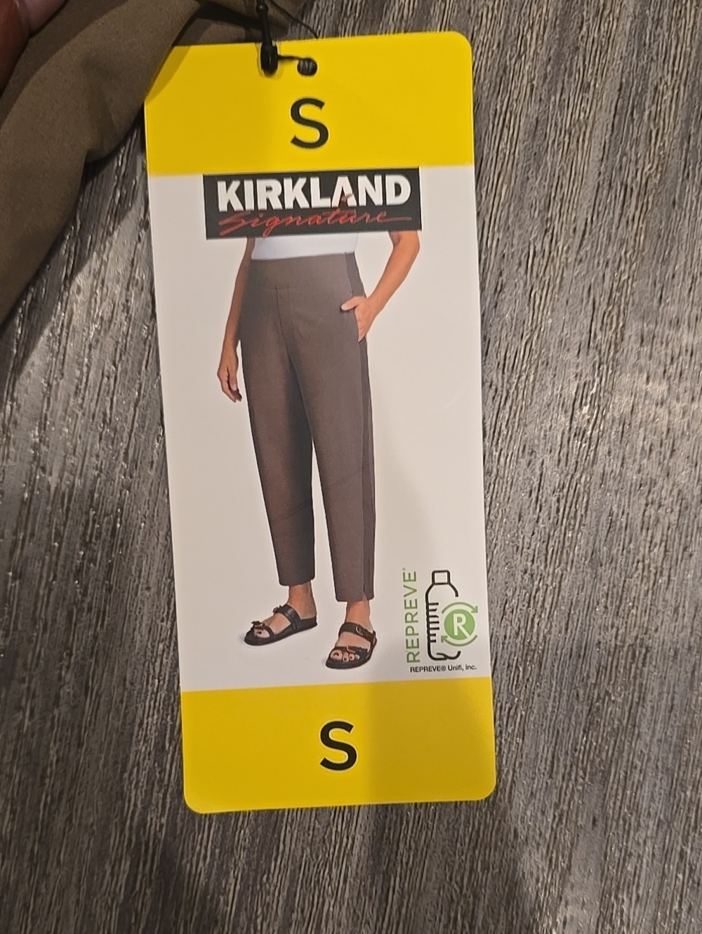Kirkland Signature Womans Brown Pull-On Stretch Pants
